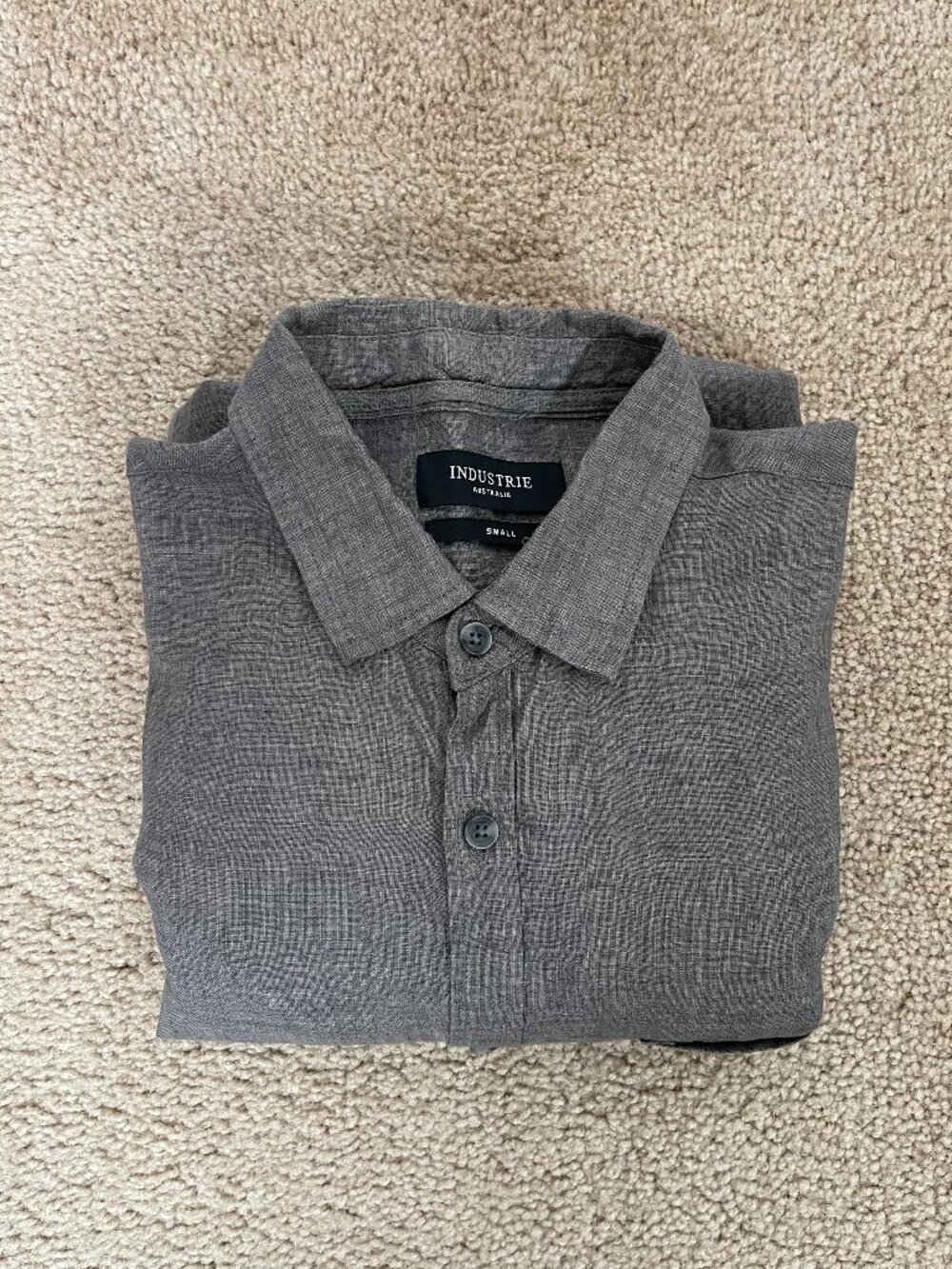 Industrie The Woodside Linen Long Sleeve Button Up Shirt